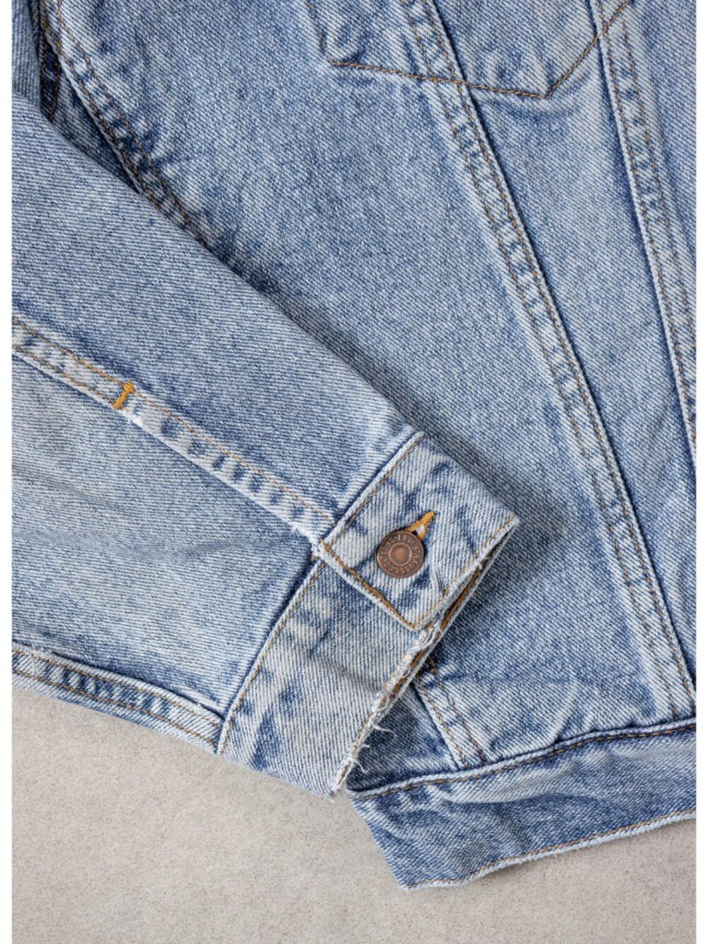 LEVI'S DENIM JACKET Vintage Jean 90's Oversize Streetwear / Large Xl - Picture 9 of 12